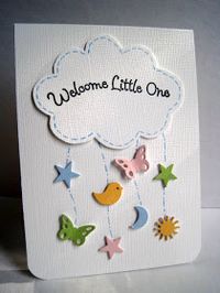So cute DIY baby shower card