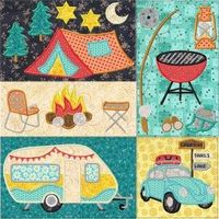 Retro Quilt 11 - Happy Camper