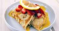 Paleo Crepes with Lemon Curd and Strawberries - Your Fibro Support