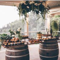 Modern rustic sweet table