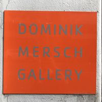 Dominik Mersch Gallery sign in Rushcutter’s Bay, Sydney