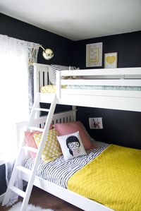 House Tour | The Girl’s Shared Room (via @jen Lula-Richardson) with @The Land of Nod www.jenloveskev.com