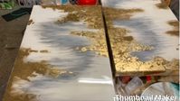 Resin Art-Epoxy painting_on wood - YouTube