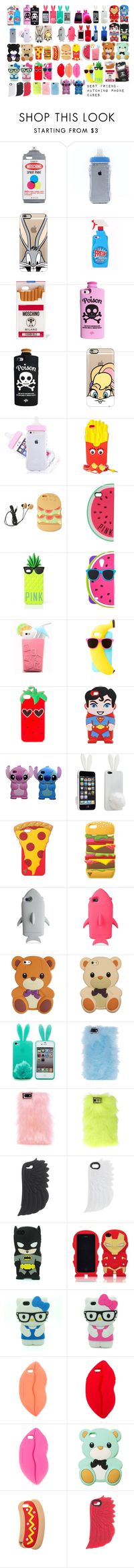 "Matching Best Friend Phone cases" by lazii-gul-16 ❤ liked on Polyvore featuring Moschino, Casetify, Valfré, Forever 21, Victoria's Secret, Victoria's Secret PINK, Samsung, Pink Stitch, STELLA McCARTNEY and Skinnydip