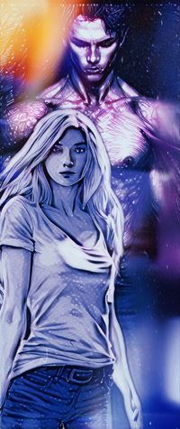I like to create visual representations of my characters because it helps my writing process. These are my protagonists, Dru and Alayns that I created by app smashing Wonder and Picsart.