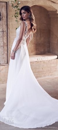 Anna Campbell 2019 Wedding Dresses - Wanderlust Bridal Collection | Vintage a-line bridal gown with statement back | Sleeveless wedding gown #weddingdress #weddingdresses #bridalgown #bridal #bridalgowns #weddinggown #bridetobe #weddings #bride #weddinginspiration #dreamdress #fashionista #weddingideas #bridalcollection #bridaldress #fashion #bellethemagazine #ido #dress
