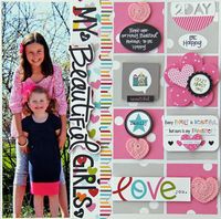 My Beautiful Girls - Scrapbook.com - MAde with Bella Blvd products.