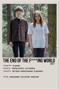 minimal polaroid movie poster for the end of the f***cking world