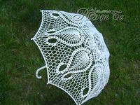 Вязаный зонт "Тюльпаны" Crochet umbrella