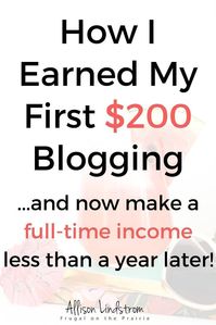 Want to make money blogging? I started my blog in March 2015 and earned my first $200 in June....then started making a full-time income less than a year later! Here are 6 things you can do to make…More #bloggingideas #bloggertips #bloggingforbeginners #bloggingtips #inboundmarketing