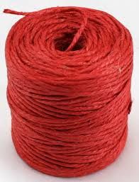 Red Jute Twine 3-Ply 75 Yards