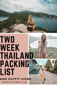 thailand packing list 2 weeks