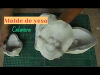 Molde de yeso calavera - YouTube