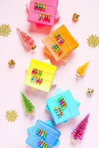 Emballage cadeau DIY String of Lights - La vie artisanale