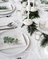 Déco scandinave pour la table de Noël | My Blog Deco