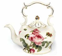 BurtonBurton 50 oz. Porcelain Romantic Rose Teapot | Wayfair