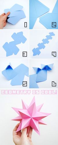 Fold these dodecahedron stars as table decorations. | 51 DIY Ways To Throw The Best New Year's Party Ever