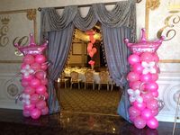 Princess columns, beautiful decorations!! Crowns!! Follow us on Instagram @DecoraEvents Contact us at: decoraevents2010@gmail.com