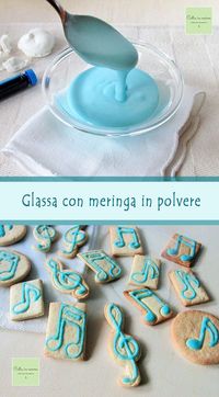 #glassa #glassaconmeringa #decorazioni #blu #bomboniere #biscotti #notemusicali #catiaincucina