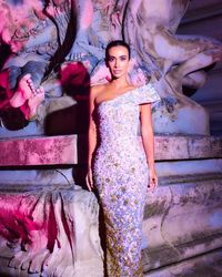 Silvia Bussade Braz on Instagram: "Noite especial em Paris 💕 @lancomeofficial Vestindo @georgeshobeika haute couture ✨"