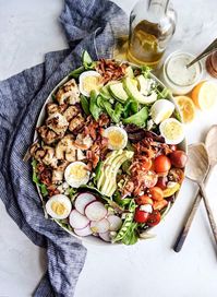 Cobb Salad with Avocado Vinaigrette - The Windy City Dinner FairyThe Windy City Dinner Fairy