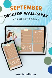 Looking for desktop Wallpaper , aivault shares this pretty desktop wallpaper for the month of september includes space to stack up and organize your folders or use the pinterest canva template to modify and add your custom to do tasks #septemberwallpaper #wallpaperseptember22 #calendar2022 #wallpapercalendar #canvatemplate