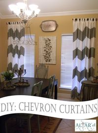 DIY chevron curtains