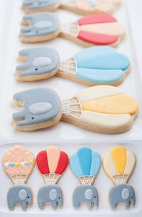 Elefante balões hotair balons cookies www.maecomacucar.com.br