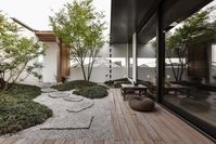 The DNA: This new complex in Xitang Ancient Town takes its cues from its context. Set within a historic water town in the Jiangnan region of southern China, the project, called Villa, is a hotel conceived by design studio Nature Times Art Design Co, embraces local vernacular architecture to create a low, elegant, domestic-feeling space centred on a green and serene central courtyard. The venue hopes to blend old and new, while being embedded in nature and a new, yet seamless landscape.