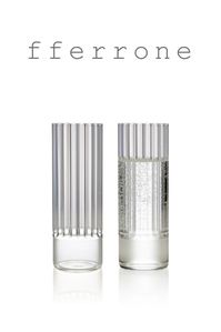 This collection was inspired by the architecture of her hometown of Chicago, and the Flight Collection was inspired by the towers of Marina City, the iconic architectural landmark sits along the Chicago River in the heart of the city. Handcrafted without the use of molds by master glassblowers. The borosilicate glass allows for a range of hot and cold applications and is oven, microwave, and dishwasher-safe for everyday use. Designed by Felicia Ferrone in 2020 Handcrafted in Czech Republic