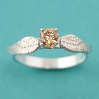 Harry Potter Golden Snitch Engagement Ring - Spiffing Jewelry - Add a secret message inside