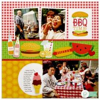 Mendi Yoshikawa's Gallery: Pebbles Fun In The Sun BBQ Layout by Mendi Yoshikawa
