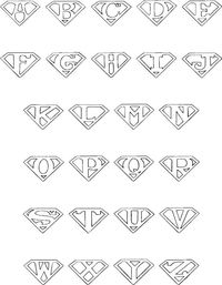 colorbook superman alphabet