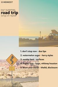 We have the best, most aesthetically pleasing (for the ears) summer road trip playlist for your next vacation. While most people might not think of it for their packing lists, music and songs are the most essential part of a road trip. Playlists are essential for teens, kids and parents - they're truly essential for everyone! Grab your snacks and sing your heart out.
