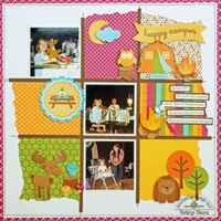 Doodlebug Scrapbooking Layouts Doodlebug Design Happy Camper Scrapbook Scrapbook
