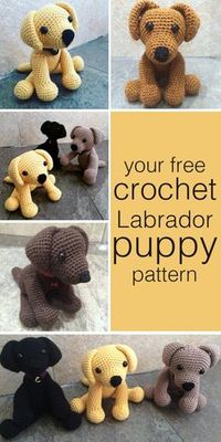 simple instructions for how to make or order your very own crochet Labrador.
