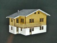 Chalet "Le Chamois d'Or". Superbe maquette à l'échelle HO. A découvrir ici: http://www.boismodelisme.com/product/chalet-chamois-dor