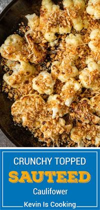 My sauteed cauliflower is cheesy, nutty, and deliciously crunchy. Try this veggie packed recipe - it’s a great way to get your five-a-day!
