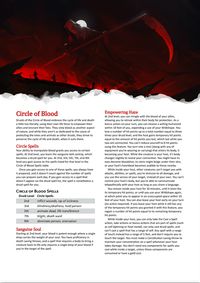 Druid Subclass: Circle of Blood by Rain-Junkie | Be sure to get under their skin : UnearthedArcana
