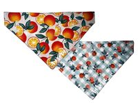 Custom Reversible Summer Oranges Dog Bandana