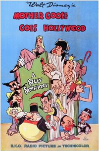 Mother Goose Goes Hollywood---is a 1938 Walt Disney animated short featuring parodies of Mother Goose nursery rhymes and caricatures of Hollywood celebrities from the 1930s.