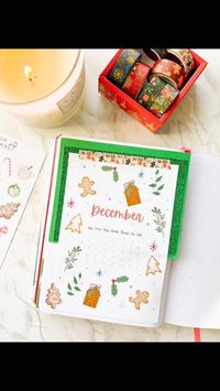 Are you looking for the perfect inspiration for your December Bullet Journal? I've got you covered with my printable december bullet journal spread! Here I'm setting up the cover page of this gingerbread inspired spreead! Want to learn more? Head over to Your Healthy Beginning to see the full spread!