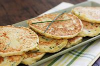 Summer Squash and Chive Pancakes | Skinnytaste