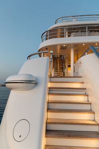 A 67.6m luxury yacht, exemplifying the quality of the AMELS brand, and ensuring comfort and performance at sea. She was delivered in July 2019. Price shown exludes VAT. An Amels Limited Editions 220 yacht which offers an excellent layout, she gives the perfect balance for “al fresco” living with contemporary, light and large volume interiors and exterior space. AURORA BOREALIS is a true example of the benefit of an experienced Owner, Captain and engineer working together to create a masterpiece.