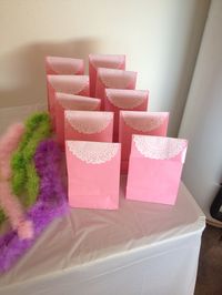 Tea party favors with doilies