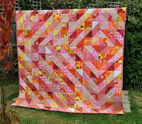 bullseye with half square triangles