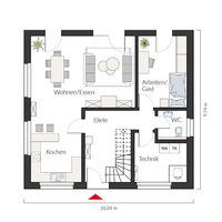 Raumgrundfläche: 81,00 m2