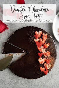Vegan Double Chocolate Tart - The Windy City Dinner Fairy