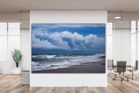 Seagull Clouds Waves Ocean Canvas Print Florida Beach - Etsy