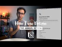 My 2019 Annual Review using Notion - YouTube